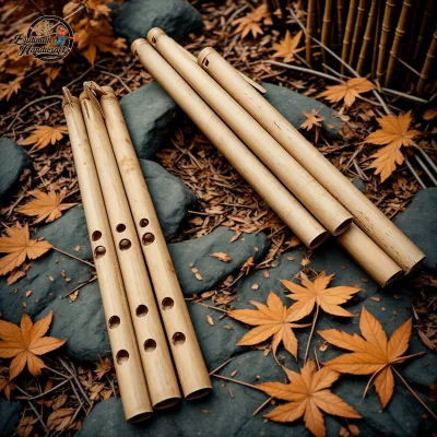 Seruling/Suling Bambu Sunda Lubang 4 Ukuran ±32cm Pentatonis