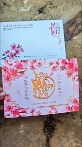 COMBO 30 Thiệp chúc tết Bính Ngọ 2026 in sẵn lời chúc  có in thêm logo công ty