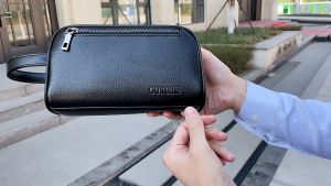 Clutch Cầm Tay Da Cao Cấp.Ví Da Cầm Tay Doanh Nhân.B025