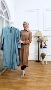 Atasan Wanita Long Tunik Jumbo Bahan Rayon Premium LD 125 CM XXL XXXL