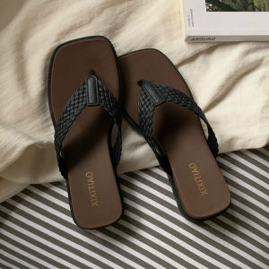 XIXITIAO | Non-slip Thick-soled Sandals with Color Block Weaving Band