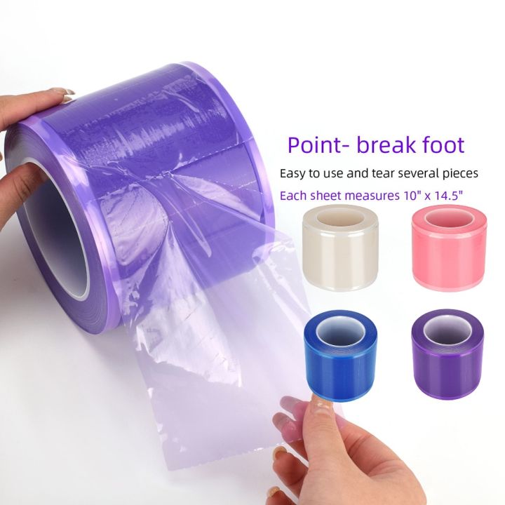 Rosa Barrierefolie 1200 Blätter - Schutzfolie Für Tattoo Und Dental, 10x15 Cm