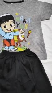Baju Kaos Setelan Lebaran Anak Laki-Laki Karakter Muslim Ramadhan Keren Import Usia 1-10 Tahun