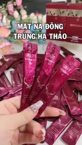 Mặt nạ ngủ dưỡng ẩm sáng da mặt nạ dưỡng ẩm Collagen giúp làm mềm mịn phục hồi da hộp 20 gói - Happy Home 4U