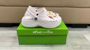 Giày sục crocs chuẩn xịn chống hôi chân nhựa tế bào êm mềm siêu bền đi mưa lội nước đi biển Crocs Baya platfrom đế cao 5cm màu trắng