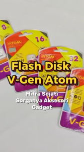 V-Gen FlashDisk Atom USB Drive 2.0 4GB/8GB/16GB/32GB/64GB/128GB