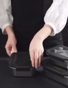 Bekas makanan keluli tahan karat kotak makan tengah hari kotak penyimpanan peti sejuk keluli tahan karat bekas makanan penyimpanan makanan