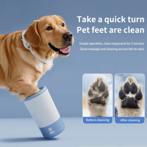 Pet Foot Washing Machine Electric Pet Paw Cleaner Automatic Dog Quick Cleaner Pet Paw Portable Low Noise Waterproof Foot Cup