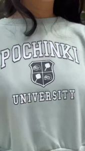 Sweater Cropee Pochinki: Cute Crop Wanita Terbaru Viral Bahan Tebal Tidak Berbulu by Sakty Collections