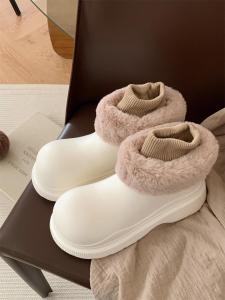XIXITIAO | Stylish Waterproof Thick Sole Anti-slip Snow Boots with Detachable Cuff