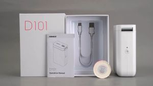 เครื่องพิมพ์ฉลากอัจฉริยะ NIIMBOT D101 เชื่อมต่อ Bluetooth รองรับทั้ง Android และ iOS พิมพ์ฉลากบาร์โค้ด สำหรับบ้าน สำนักงาน และพิมพ์ฉลากขวด