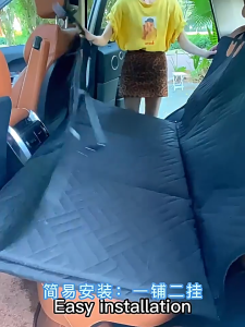 Foldable Dog Car Seat Car Pet Seat Safety Hammock Trunk Mat Car Back Seat Protector Waterproof Pet Car Seat Cushion Pet Travel Accessories