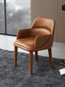 Italian Minimalist Dining Chair Luxury Stone Tea Table Chair with Armrest Home Commercial High End Designer Furniture