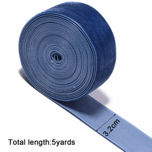 10yards/lot 6/10/15/20/25/32/38mm Deep Blue Single Face Flocking Ribbons For DIY Bouquet Gifts Wrapping Wedding Party Decoration