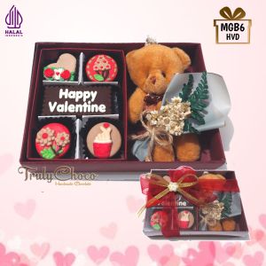 TrulyChoco kado paket coklat dan boneka untuk hadiah valentine pacar  kekasih  sahabat   cewek atau cowok murah