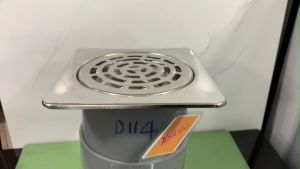 Phễu thoát sàn inox 15x15cm KAG-TS37 ống thoát D114 hố ga sàn nước vuông thoát nhanh giá tốt sử dụng tốt