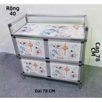 Tủ Lưu Trữ Bếp Thép Không Gỉ Nhôm