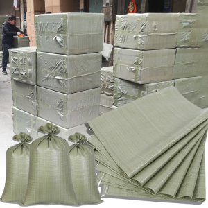 50ชิ้น 90*125cm กระสอบสานสีเขียวขนาดใหญ่ ถุงขนส่ง กระสอบทรายสำหรับงานก่อสร้าง ถุงบรรจุขนาดใหญ่สำหรับขนส่ง ถุงเก็บของทออเนกประสงค์