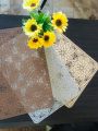 Elegant floral transparent PVC placemat design 7. 