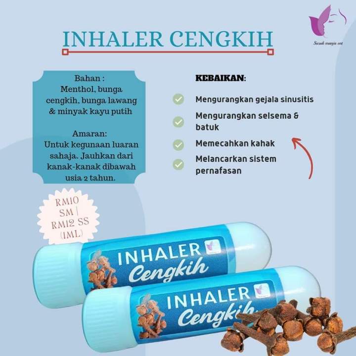 ANGUN Inhaler Cengkih Susuk Manja Original Hq Terapi Resdung Lega Batuk ...