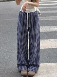 AIYITI | Vintage Plaid Loose Casual Pants
