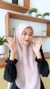 Jilbab Bella Square Double Hycon Premium: Anti Letoy Kerudung Sekolah & Daily
