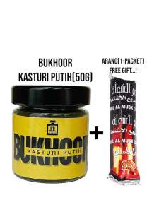 Bakhoor Kasturi Putih Bukhoor Wangian Sunnah Bukhoor Jdl Perfumes 50 grams ( Free Gift Arang 1 pack )