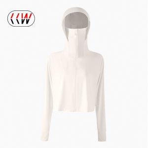CCW UPF50+ Japanese Sunscreen Clothing for Women Outdoor Cycling Sports Zipper Hooded Sun-proof Clothing Womens Windbreaker