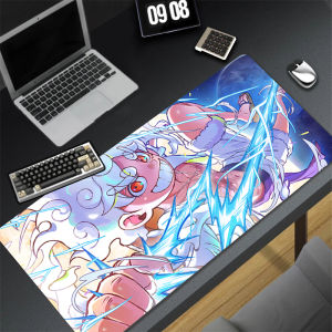 Bandai | Gaming Mouse Pad with Stitched Edge Non-Slip Base One Piece Extended Desk Mat Luffy Keyboard Mousepad for Office Home Computer