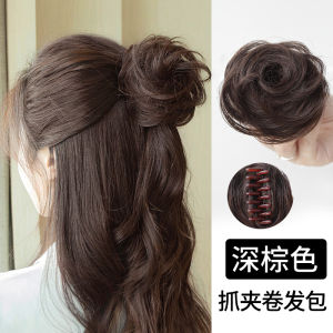 ปลอมผมทรงหัวเข้าทรงแบบมีผมจริง รูปดอกไม้ คลิปผม คลิปผมแบบมีผมจริง ทรงหัวเข้าทรงแบบต่ำ ปลอมผมแบบมีผมจริง