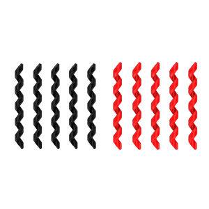 Bicycle Gear and Brake Cable Spiral Protector Rubber 5pcs Set for Bike Frame and Cables Durable Black