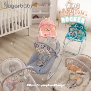 Ayunan Bayi/Bouncer Bayi/Ayunan Bayi Otomatis/ayunan bayi elektrik/Baby Swing/Sugar Baby 10in1 Premium Rocker