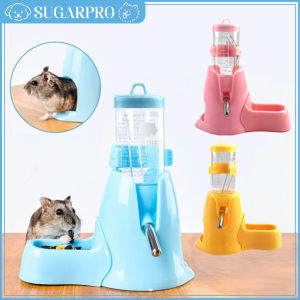 Hamster Toys Water Feeder Small Animals Automatic Dispenser Water Bottle Bowls Dish with Food Container for Rat