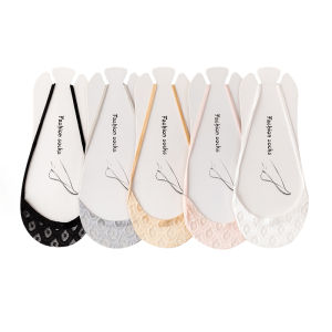 JIAZINI | Summer Womens Invisible Socks Thin Strap Anti-slip No Slip Heel Half Palm Invisible Boat Socks Nylon Fabric Ultra Thin