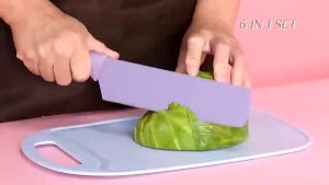 6 In 1 in BOX Knife Kitchen Knife Pisau Dapur Kitchen Knives 6 1 Kitchen Scissors