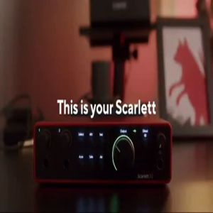 FOCUSRITE Scarlett 2i2 /Focusrite Scarlett Solo 4th Gen USB Audio Interface ORIGINAL RESMI
