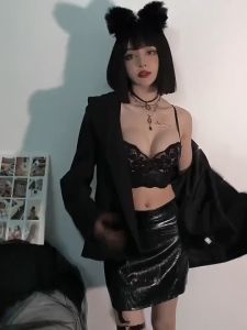 A41 [HÌNH THẬT] Áo Ngực Ren KATHY BRA Bralette Định Hình Nâng Ngực Kèm Quần Áo Ngực Ren Mút Vừa Dáng Croptop Corset