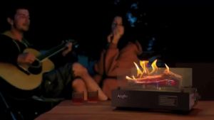 Alogfire Outdoor and Patio Gas Fireplace/Portable Butane Gas Heater/Real Flame Smokeless Camping Fire Pit/ Safe to Use/ 9400BTU