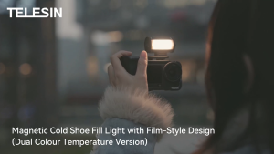 TELESIN S5-BGD-14 / S5-BGD-16 MagFilm Fill Light Magnetic LED Quick Release Cold Shoe Adapter Lamp for Smartphone DSLR Action Camera