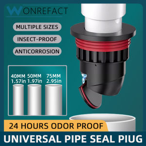 Sewer Pipe Sealing Plug Kitchen Toilet One-way Pipe Plug Anti-odor Silicone Seal Magnetic Anti-overflow Drainage Core Durable