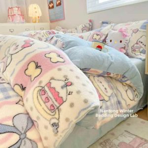 Double Faced Flannel Bedding Set