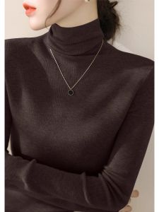 High Collar Stack Neck Sweater Womens Slim Innerwear Knitwear