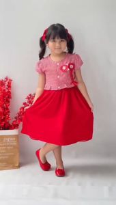 Two Mix Dress Anak Perempuan / Baju Anak Perempuan 4310