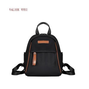 Womens Oxford Cloth Backpack Large Capacity Travel Commuting Bag Double Shoulder Bag Lightweight Stylish Commuter Style