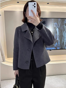 High-end Novelty Exclusive Style Notched Lapel Wool Coat