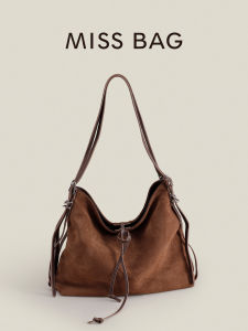 Casual Morning Bag Leather Tote Soft Cowhide Underarm Crossbody Bag Commuter Shoulder Bag Simple Style Detachable Strap