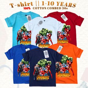 Kaos Anak Avengers infinity war Baju Spiderman hulk thor captain america Anak Laki Laki usia 1-10 tahun