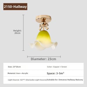 OUCHAO | French Lily Flower Ceiling Light