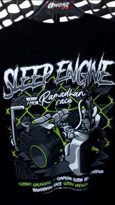Kaos Racing Sleep Engine Ready for Ramadhan Race Baju Distro Motor Balap Jupiter Z Tshirt Otomotif GBA5072