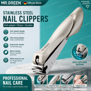 Nail Clippers Stainless Steel Anti Splash Fingernail Cutter Manicure Tools Bionics Design Nail Trimmer Pedicure Scissor